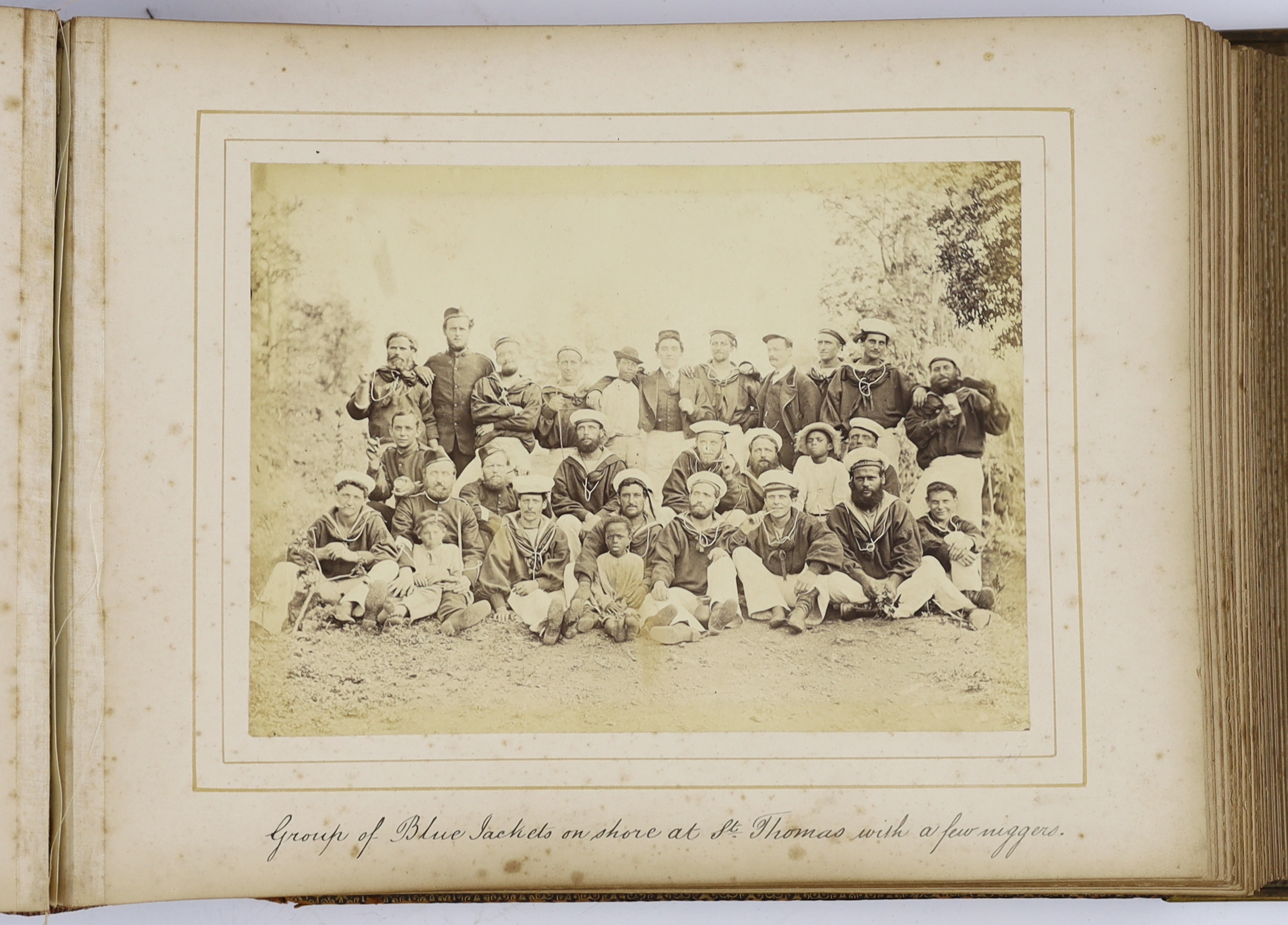 An album of photographs and ephemera relating the 1872-76 Royal Society Scientific Voyage, circa 1876, Provenance: Sotheby’s Groombridge Place sale, 15th and 16th September, 1992